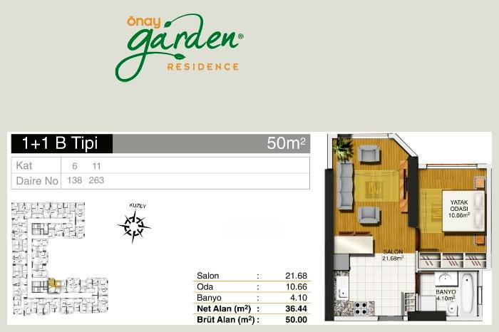 Önay Garden Residence Kat Planları - 4