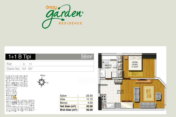 Önay Garden Residence Kat Planları - 43