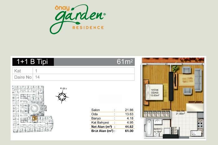 Önay Garden Residence Kat Planları - 11