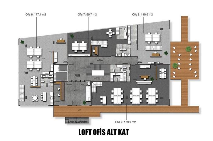 Ofis in Maltepe Kat Planları - 10
