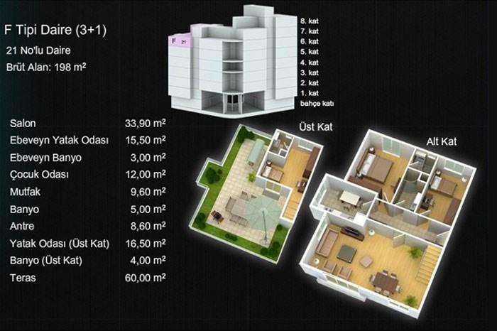 Optimum Terrace Kat Planları - 16