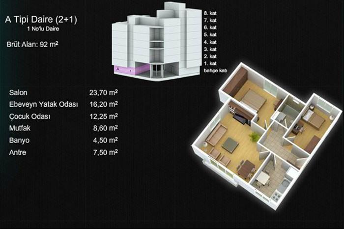 Optimum Terrace Kat Planları - 2