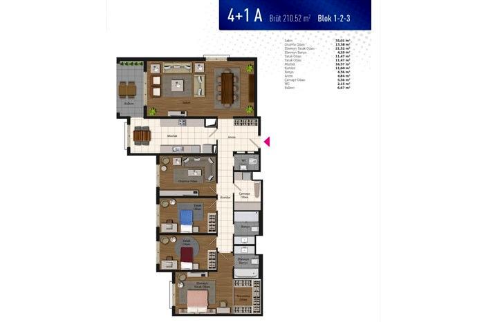 MNG Residence Kat Planları - 18