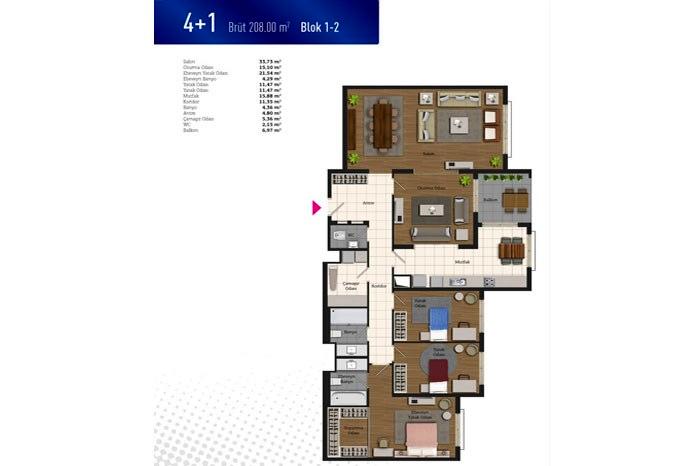 MNG Residence Kat Planları - 7