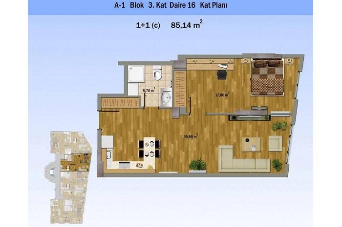 Alya Evleri Sarıyer Kat Planları - 19