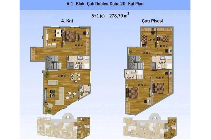 Alya Evleri Sarıyer Kat Planları - 24