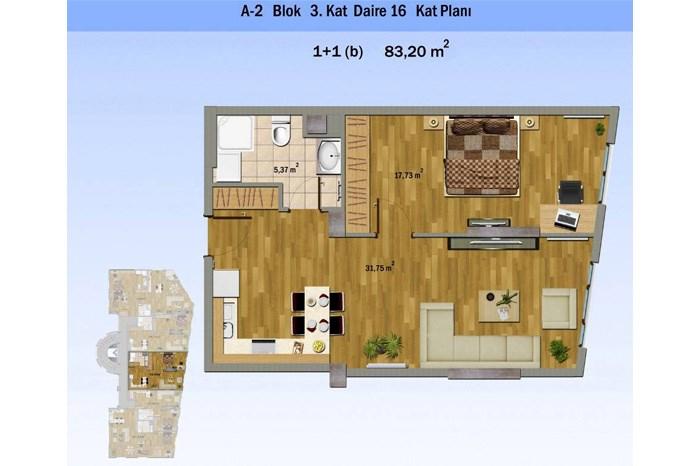 Alya Evleri Sarıyer Kat Planları - 32