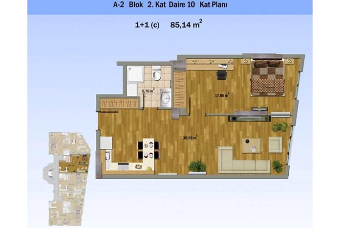 Alya Evleri Sarıyer Kat Planları - 36