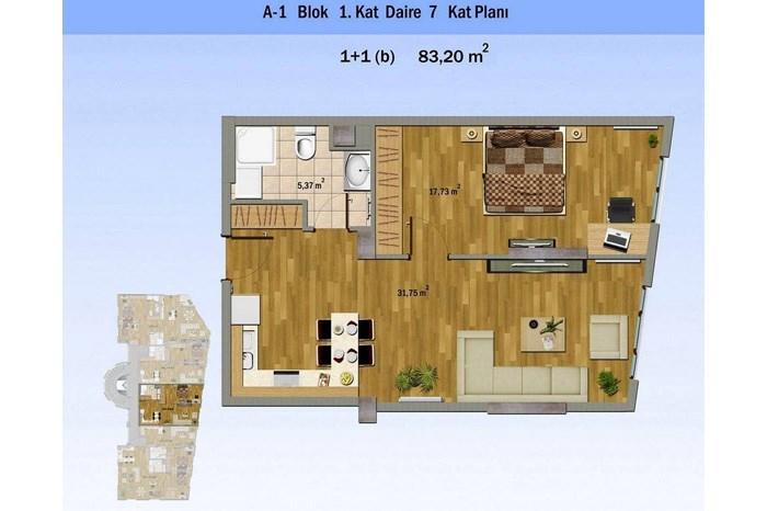 Alya Evleri Sarıyer Kat Planları - 46