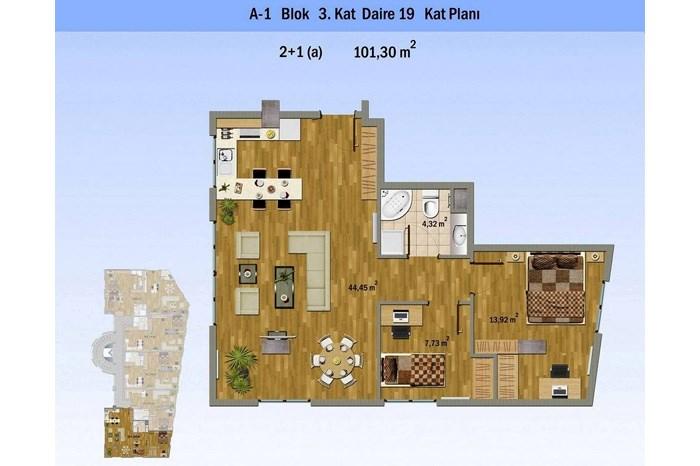 Alya Evleri Sarıyer Kat Planları - 16