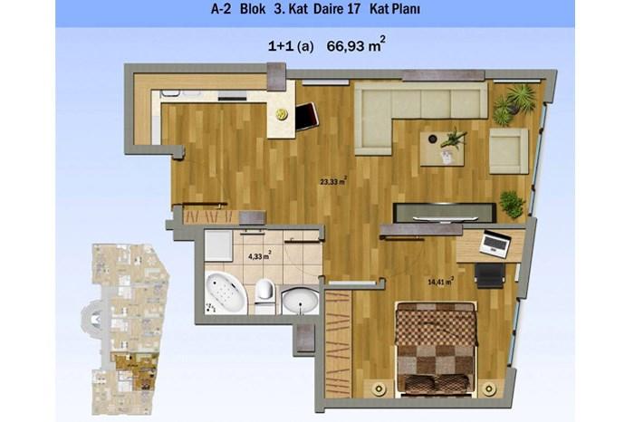 Alya Evleri Sarıyer Kat Planları - 71