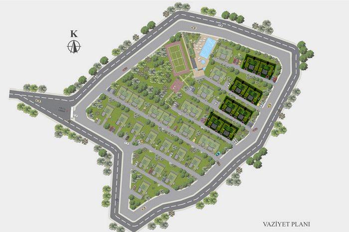 Çanakkale Villa Koru Modern Kat Planları - 28