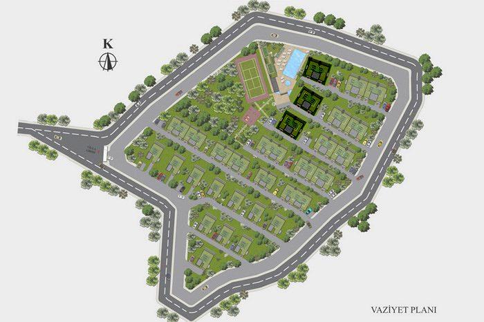 Çanakkale Villa Koru Modern Kat Planları - 23