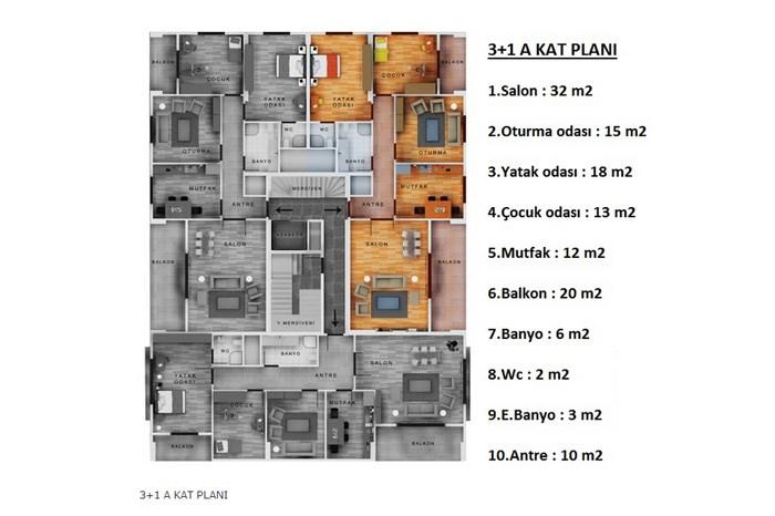 Bengü Evleri Kat Planları - 2