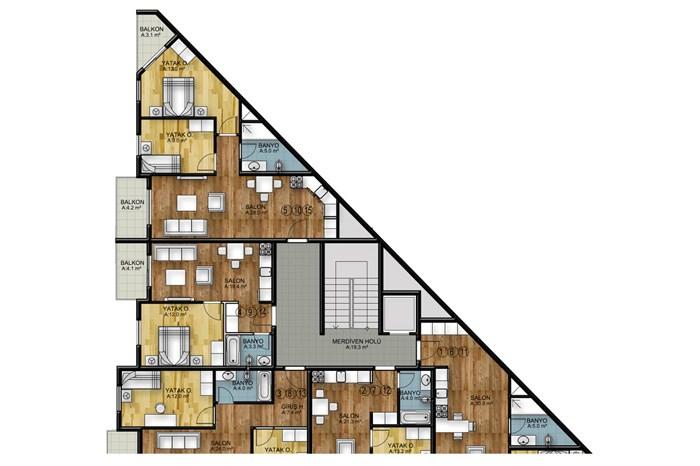 Bersoy Town Residence Kat Planları - 20