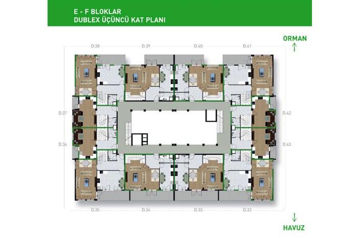 Terrace Park Eskişehir Kat Planları - 21
