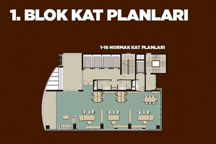 Ataşehir Head Ofis Kat Planları - 2