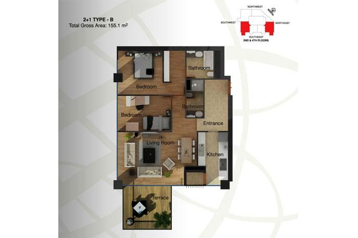 Sultan's Residence Kat Planları - 7