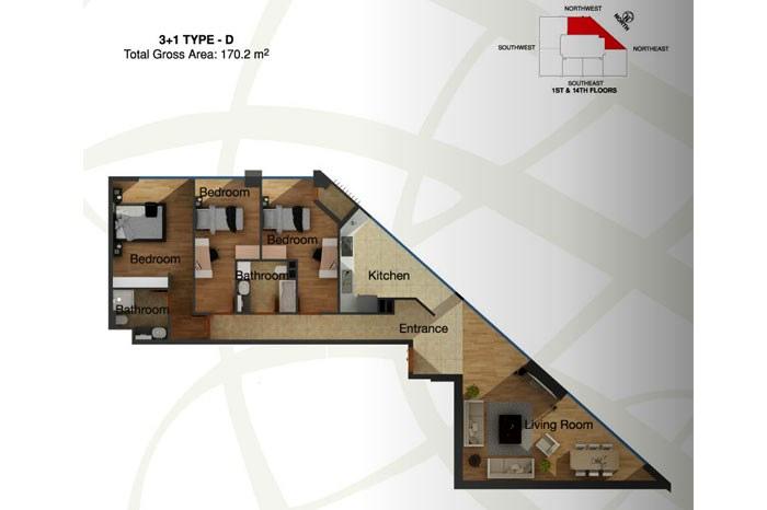 Sultan's Residence Kat Planları - 14