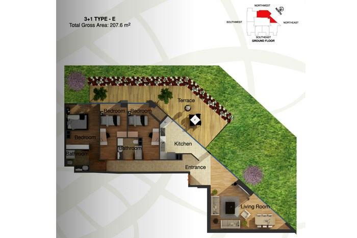 Sultan's Residence Kat Planları - 34