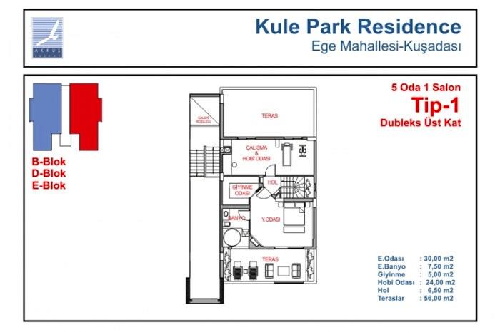 Kule Park Residence Kat Planları - 12