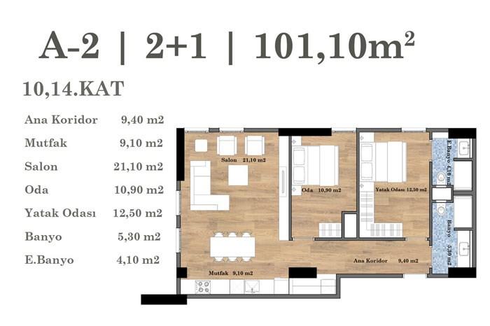 Casada Residence 9639 Kat Planları - 37