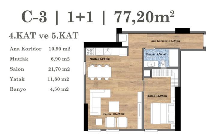 Casada Residence 9639 Kat Planları - 31