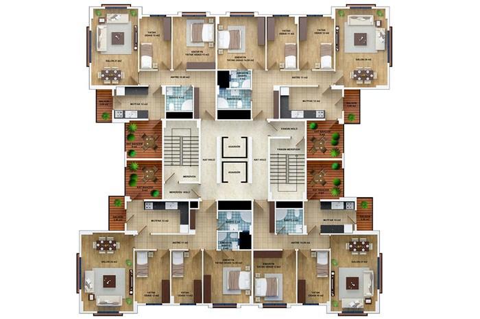Belinay Evleri Kat Planları - 4