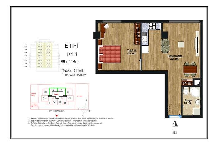 EMS 111 Residence Kat Planları - 7