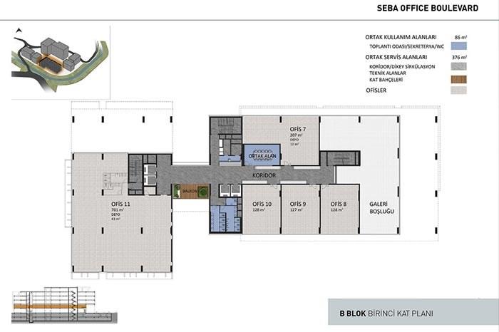 Seba Office Boulevard Kat Planları - 43