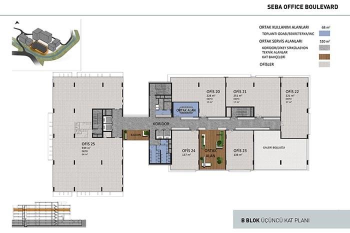 Seba Office Boulevard Kat Planları - 45