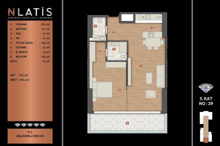 Nlatis Luxury Loft Residence Kat Planları - 29