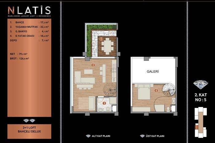 Nlatis Luxury Loft Residence Kat Planları - 5