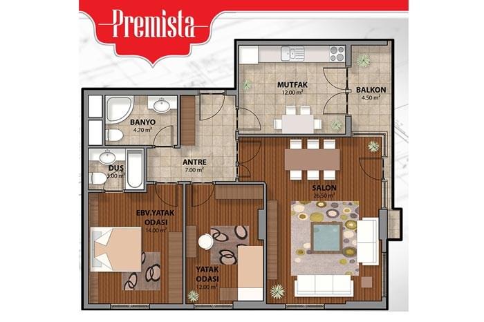 Premista Residence Kat Planları - 13