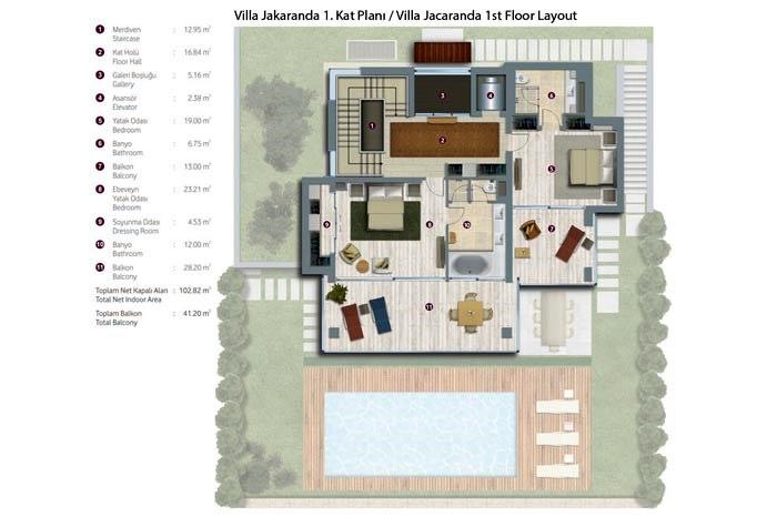 Mivara Premium Villas Kat Planları - 6