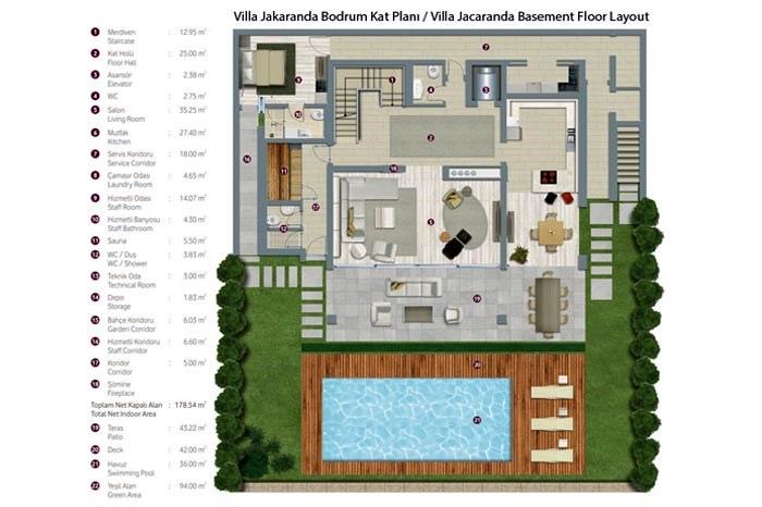 Mivara Premium Villas Kat Planları - 4