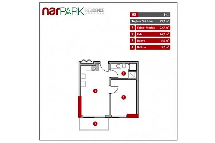 Narpark Residence  Kat Planları - 12