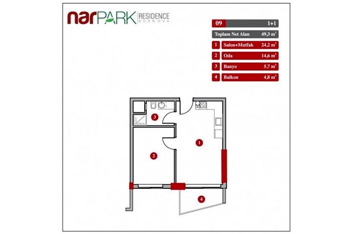 Narpark Residence  Kat Planları - 4