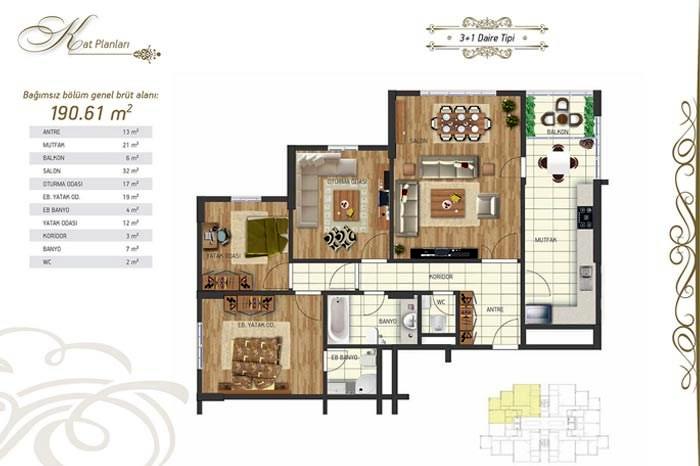 Mostar Life Grand Houses Kat Planları - 4