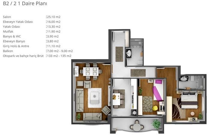 Altunhan Residence Kat Planları - 5