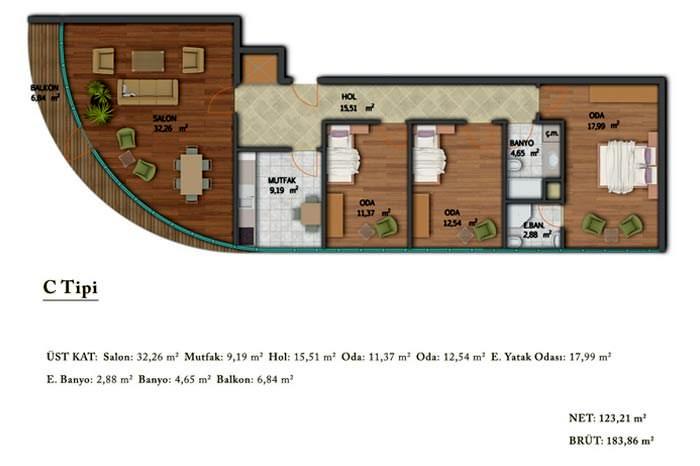 Ark Residence Kat Planları - 16