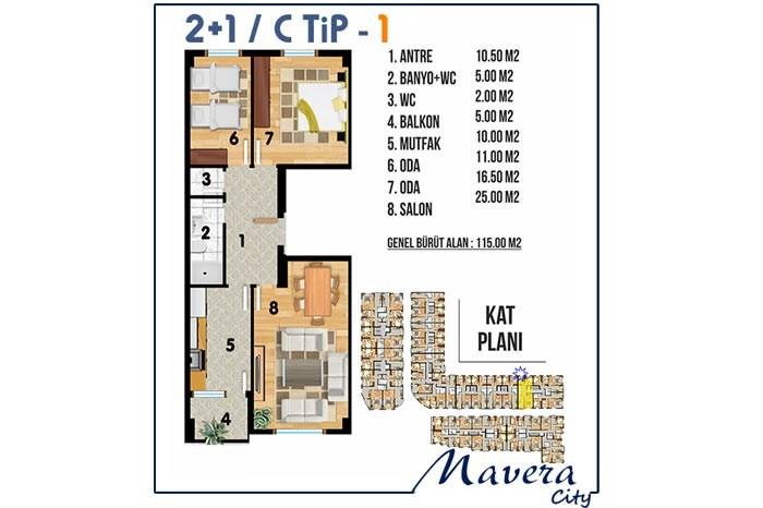 Mavera City Kat Planları - 21