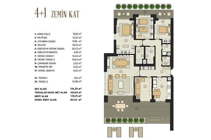 Seyhan Park Residence Kat Planları - 23