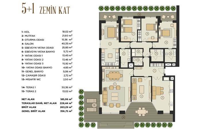 Seyhan Park Residence Kat Planları - 19