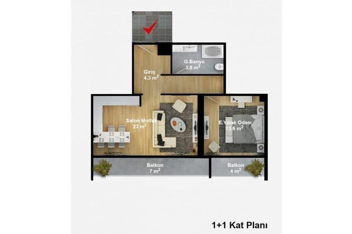 Eren Suites Rezidans Kat Planları - 1