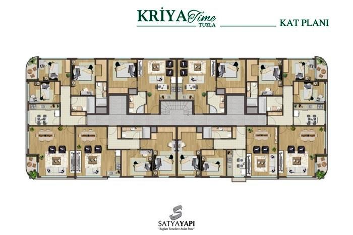 Kriya Time Tuzla Kat Planları - 4