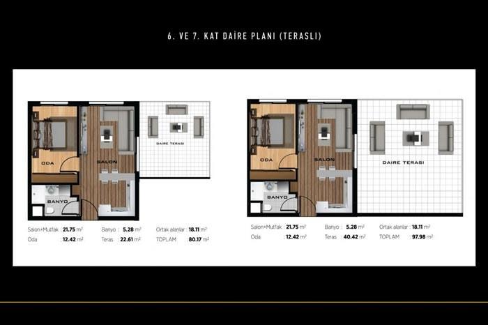 Amass İzmir Residence&Office Kat Planları - 8