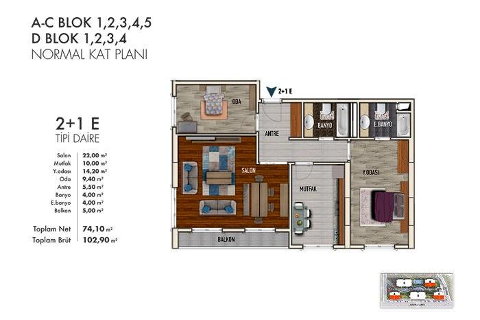 Bakırköy City Kat Planları - 13