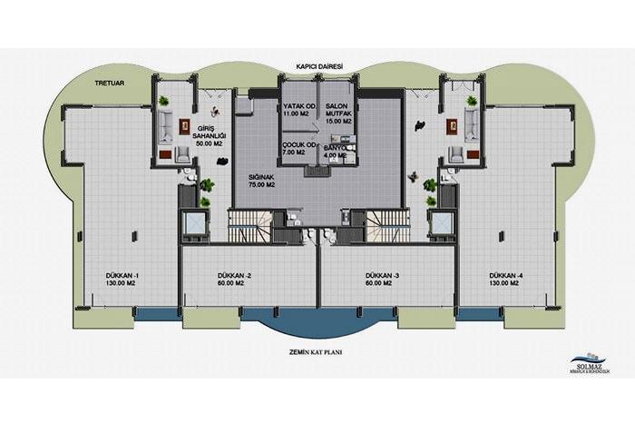 Milas Mavişehir Residence Kat Planları - 3
