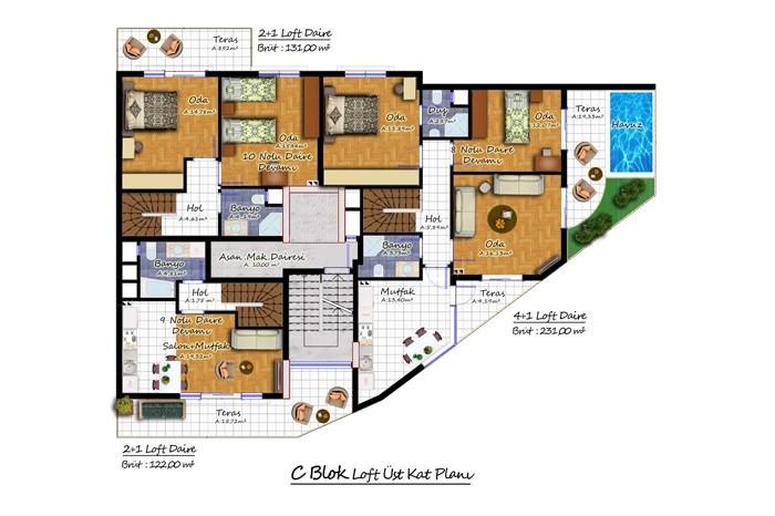 Olivium Residence 2 Kat Planları - 30
